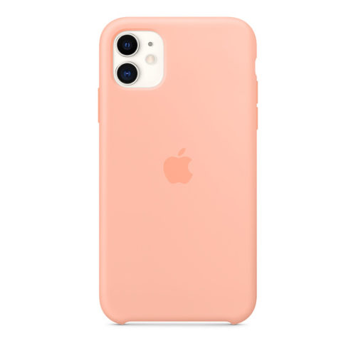 Силиконов калъф за Apple iPhone 11 - грейпфрут