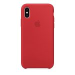 Силиконов калъф за iPhone XR - червен
