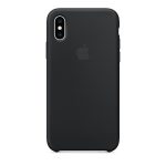 Силиконов калъф за iPhone Xs - черен