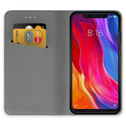 Калъф тефтер за Xiaomi Mi 11 черен отворен