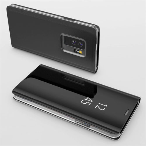Лъскав огледален калъф за Samsung Galaxy S21 Plus черен