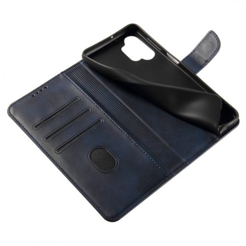 Кожен калъф тефтер за Samsung A34 син функционалност