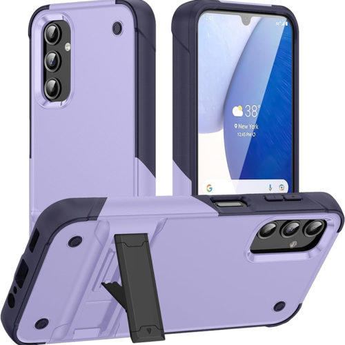 Калъф с военна защита за Samsung Galaxy A14 лилав