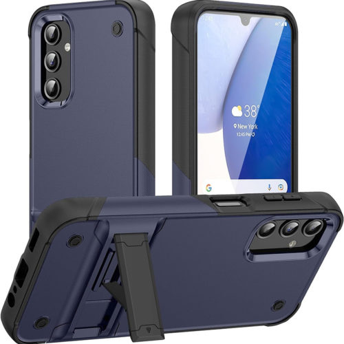 Калъф с военна защита за Samsung Galaxy A14 син