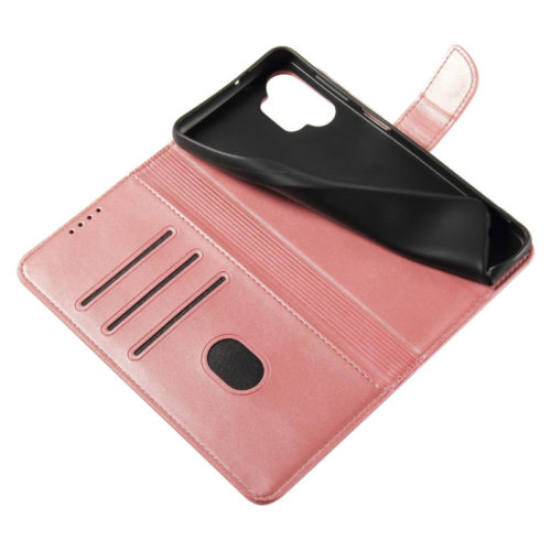 Кожен калъф тефтер за Samsung A05s пепел от рози функционалност