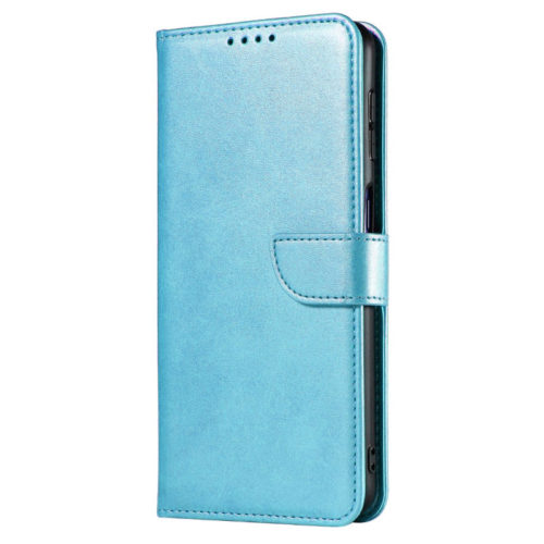 Кожен калъф тефтер за Samsung A24 светлосин отпред