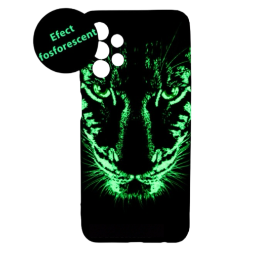 Светещ в тъмното калъф за Samsung A15 тигър