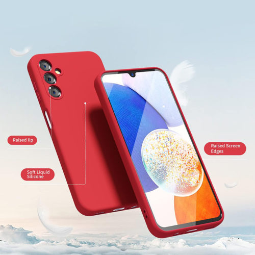 Силиконов НАНО калъф за Samsung Galaxy A25 червен камера и гръб