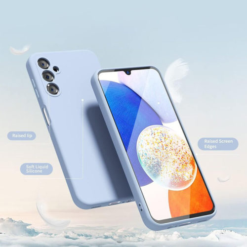 Силиконов НАНО калъф за Samsung Galaxy A55 син камера и гръб