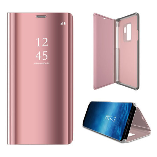 Огледален смарт калъф за Xiaomi Redmi Note 11 Pro Plus розов всички страни