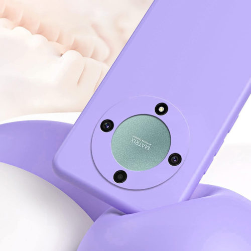 Силиконов калъф за Honor Magic 5 Lite лилав удароустойчив