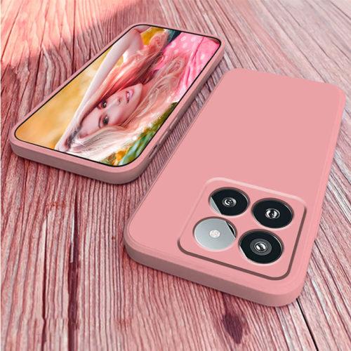 Силиконов калъф за Xiaomi 13 Lite розов камера