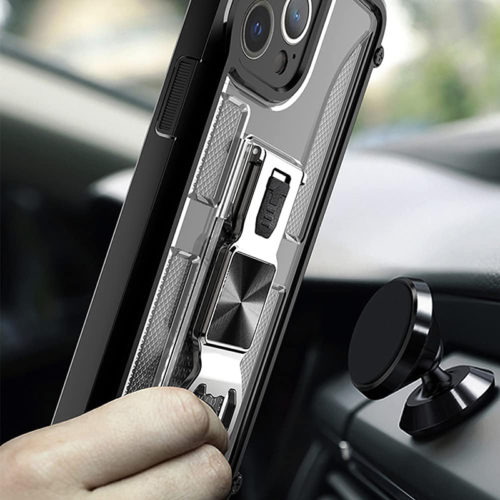 Удароустойчив калъф с магнитна стойка и отварачка за iPhone 12 Pro Max стойка