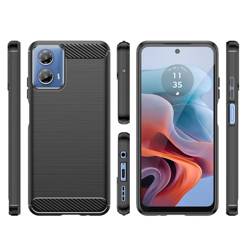 Бизнес калъф за Motorola Moto G34 отпред и гръб