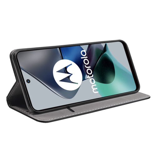 Калъф тефтер за Motorola Moto G13 черен поставка