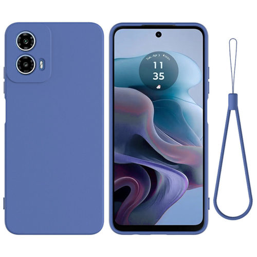 Силиконов нано калъф за Motorola Moto G34 син