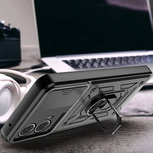 Удароустойчив здрав калъф за Motorola Moto G04 стойка