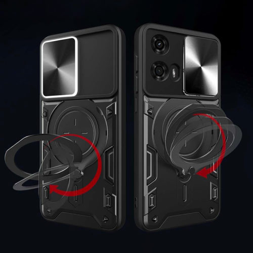 Удароустойчив калъф с ринг за Motorola Moto G34 пръстен