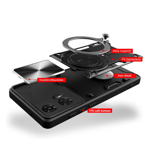 Удароустойчив калъф с ринг за Motorola Moto G34 устройство