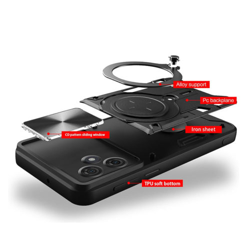 Удароустойчив калъф с ринг за Motorola Moto G54 устройство