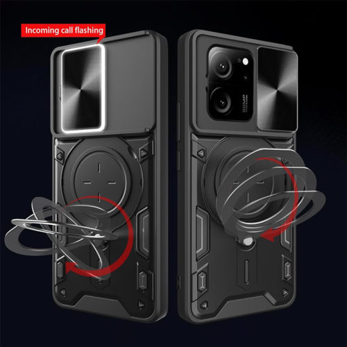 Удароустойчив калъф с ринг за Xiaomi 13T Pro пръстен