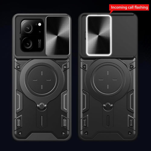 Удароустойчив калъф с ринг за Xiaomi 13T Pro слайд капаче