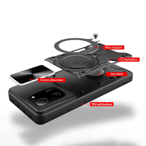 Удароустойчив калъф с ринг за Xiaomi 13T Pro устройство