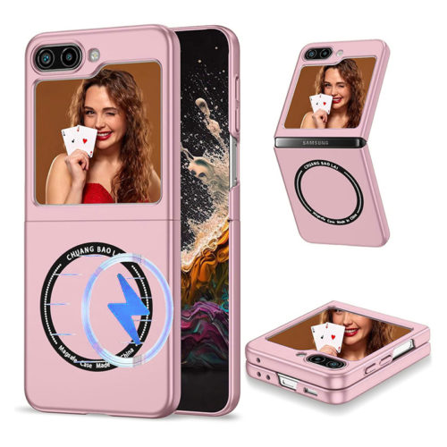 Калъф с MagSafe за Samsung Galaxy Z Flip 5 розов