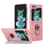 Удароустойчив калъф с ринг за Samsung Galaxy Z Flip 5 розов
