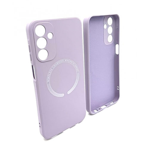 Луксозен силиконов калъф с Magsafe за Samsung Galaxy A15 лилав