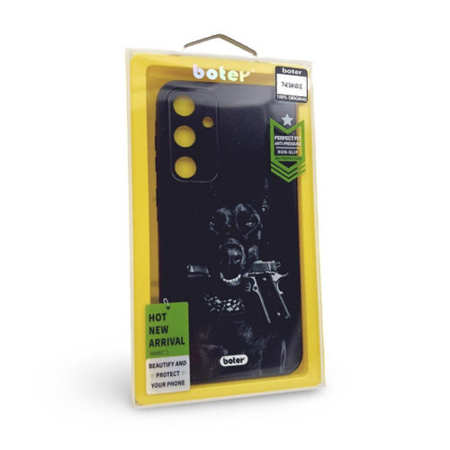 Оригинален калъф с шарка Черно куче за Samsung Galaxy S24 Plus кутия