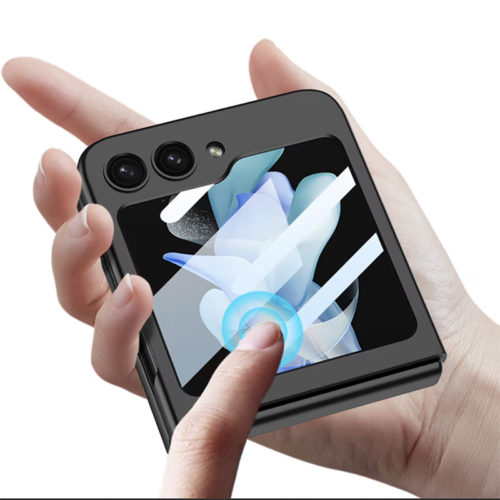 Тънък калъф за Samsung Galaxy Z Flip 6 камера и екран черен