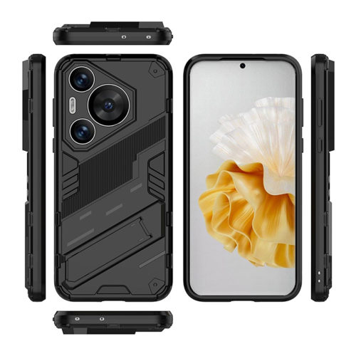 Удароустойчив калъф със стойка за Huawei Pura 70 Pro всички страни