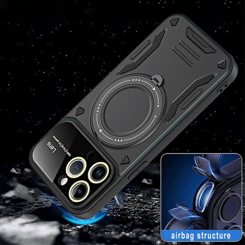 Удароустойчив луксозен калъф за iPhone 16 военна защита