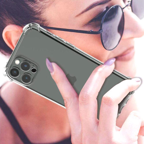 Прозрачен калъф с подсилени ръбове за iPhone 16 Pro Max телефон