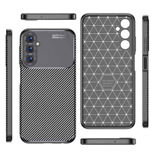 Оригинален карбонов калъф Plaid за Samsung Galaxy A36 гръб и бутони