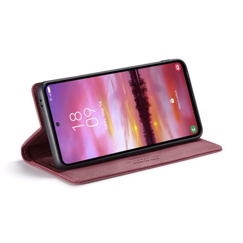 Оригинален кожен калъф за Honor Magic 6 Lite червен 8