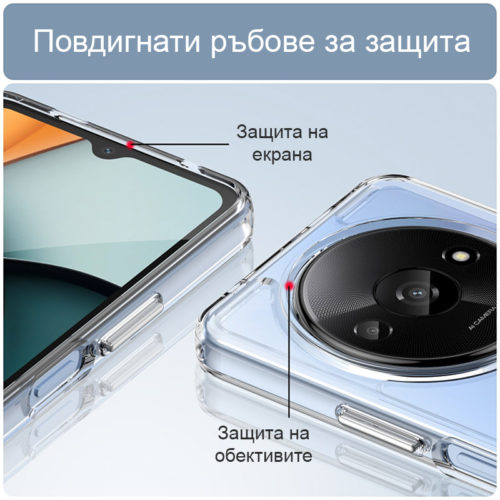 Прозрачен тънък калъф за Xiaomi Redmi A3 защита екран