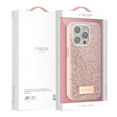 Розов калъф с кристали за Xiaomi Redmi A3 кутия