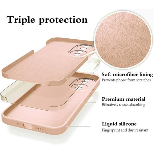 Силиконов калъф за Honor 90 розов микрофибър