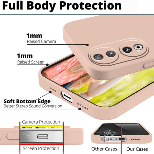 Силиконов калъф за Honor 90 розов тънък