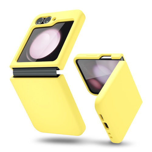 Силиконов калъф за Samsung Galaxy Z Flip 5 жълт