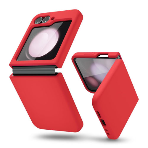 Силиконов калъф за Samsung Galaxy Z Flip 5 червен