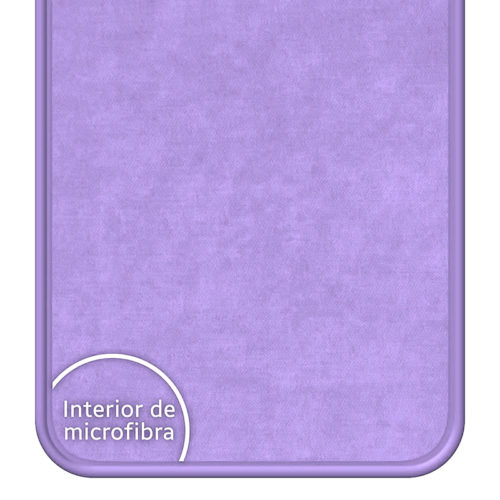 Силиконов калъф за Xiaomi Redmi A3 лилав микрофибър