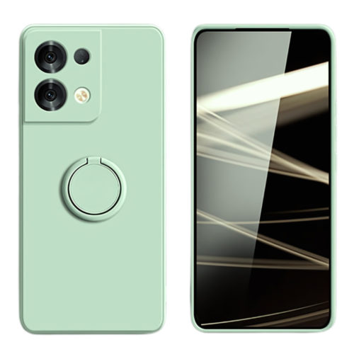 Силиконов калъф с пръстен за Xiaomi Redmi Note 13 Pro Plus зелен