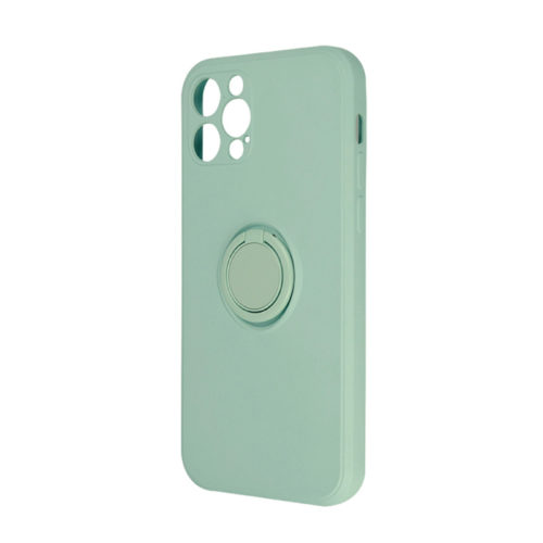 Силиконов калъф с пръстен за Xiaomi Redmi Note 13 Pro Plus зелен гръб