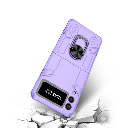Удароустойчив калъф за Samsung Galaxy Z Flip 4 лилав противоударен