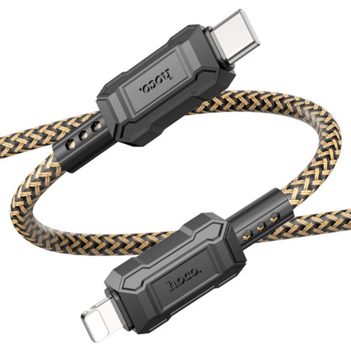 Кабел с оплетка Type-C към Lightning 1 метър