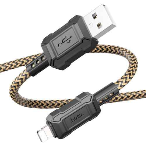 Кабел с оплетка USB към Lightning 1 метър