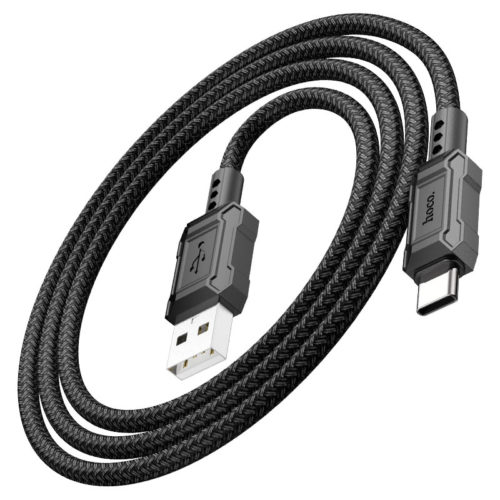Кабел с оплетка USB към Type-C 1 метър